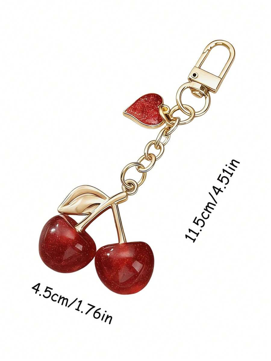1pc Unique Shiny Cherry Shaped Pendant
