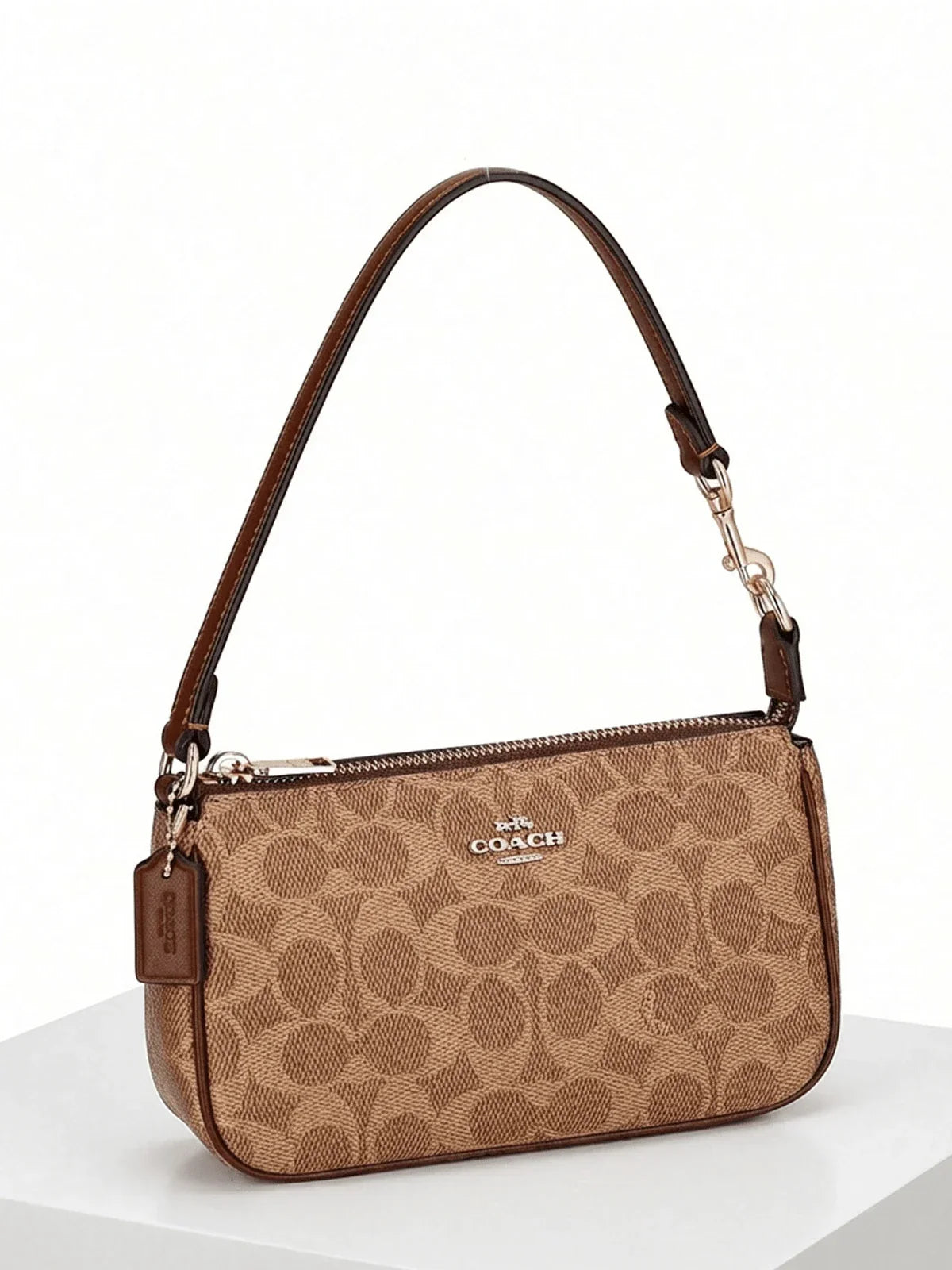 Coach Authentic Nolita 19 Women's Wristlet Crossbody Bag Tan
