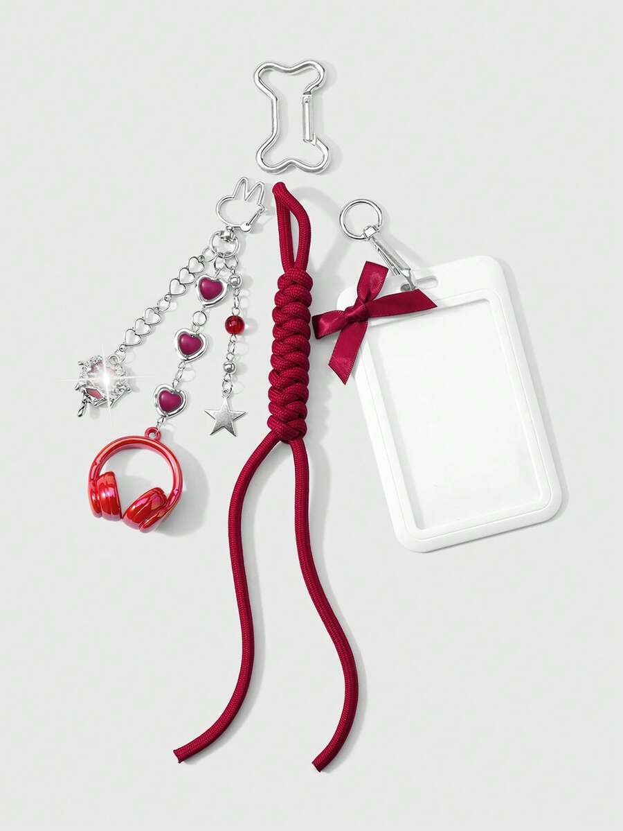 ROMWE Kawaii 1 College Style Red Card Cover