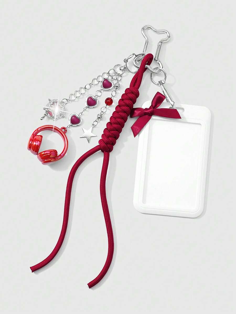 ROMWE Kawaii 1 College Style Red Card Cover