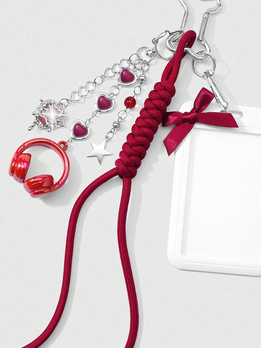 ROMWE Kawaii 1 College Style Red Card Cover
