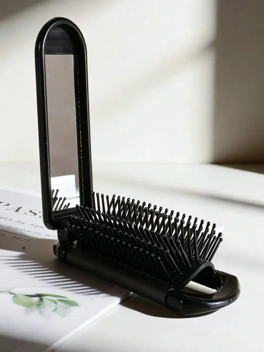 X Milania 1pc Foldable Comb - Cream Color