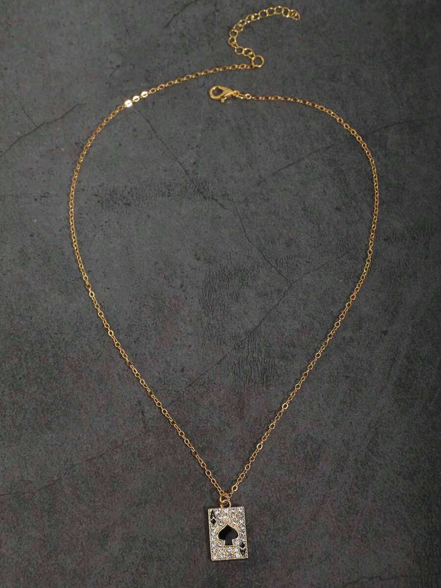 Vintage Gothic Style Rhinestone Cross Necklace