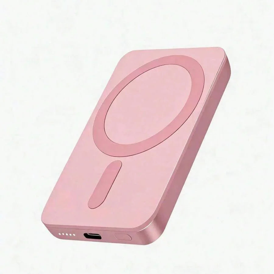 Fast Charging Magnetic Wireless Power Bank With MagSafe Ring Portable Charger