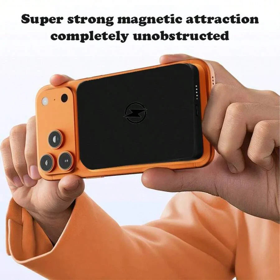 Fast Charging Magnetic Wireless Power Bank With MagSafe Ring Portable Charger