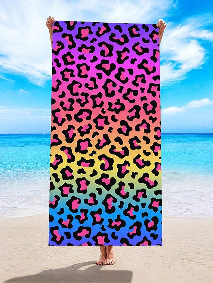 Leopard Print Beach Towel