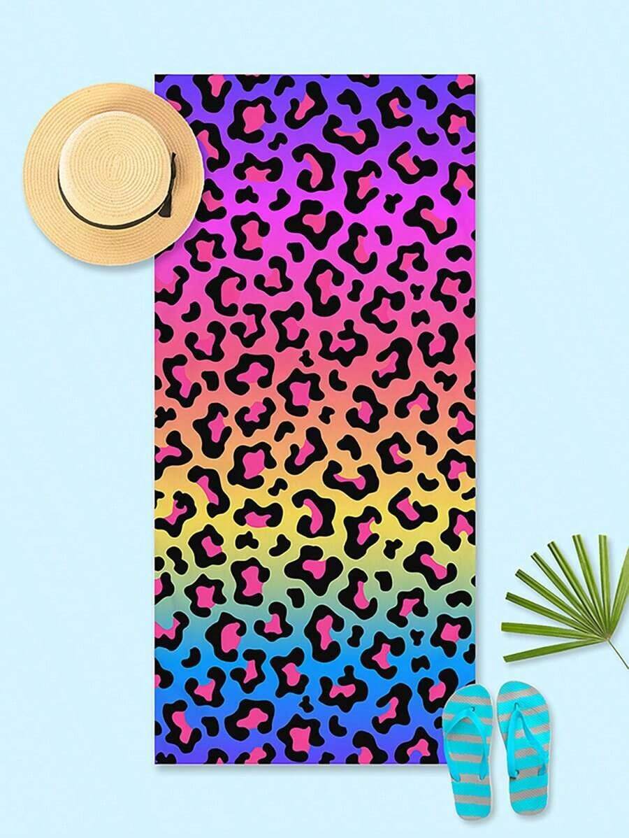 Leopard Print Beach Towel