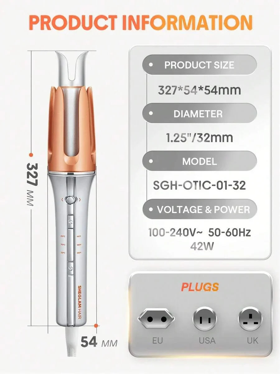 SHEGLAM HAIR It-Curl One-Touch Instant Curler Automatic Curling Iron