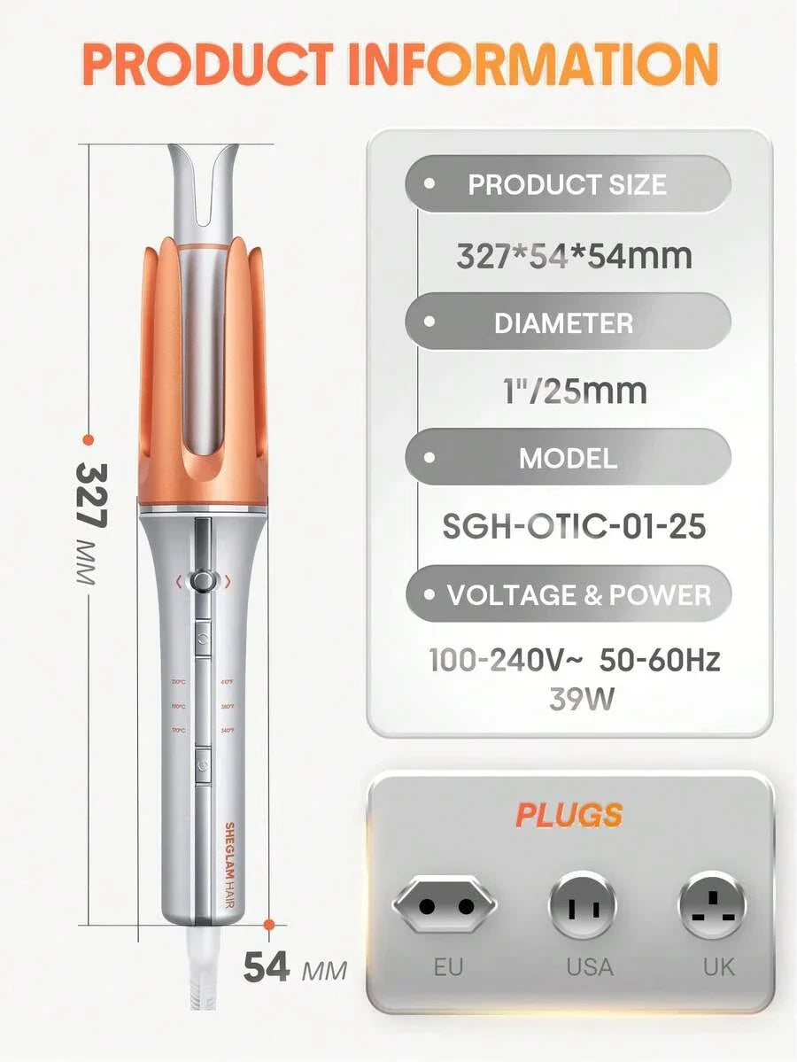 SHEGLAM HAIR It-Curl One-Touch Instant Curler Automatic Curling Iron