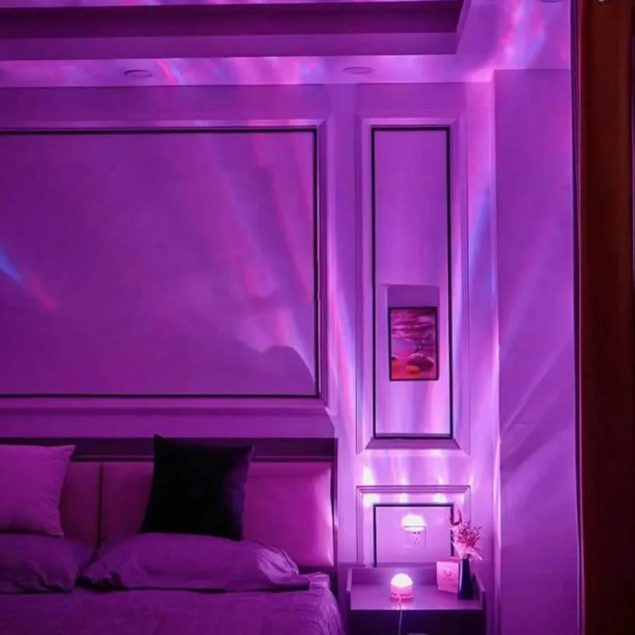 Aurora, Water Ripple, And Starry Sky Projector Lamp - USB-Rechargeable