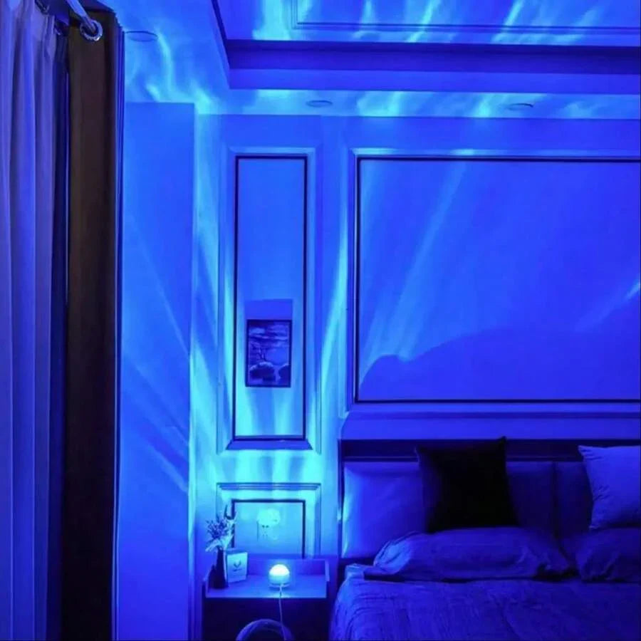 Aurora, Water Ripple, And Starry Sky Projector Lamp - USB-Rechargeable