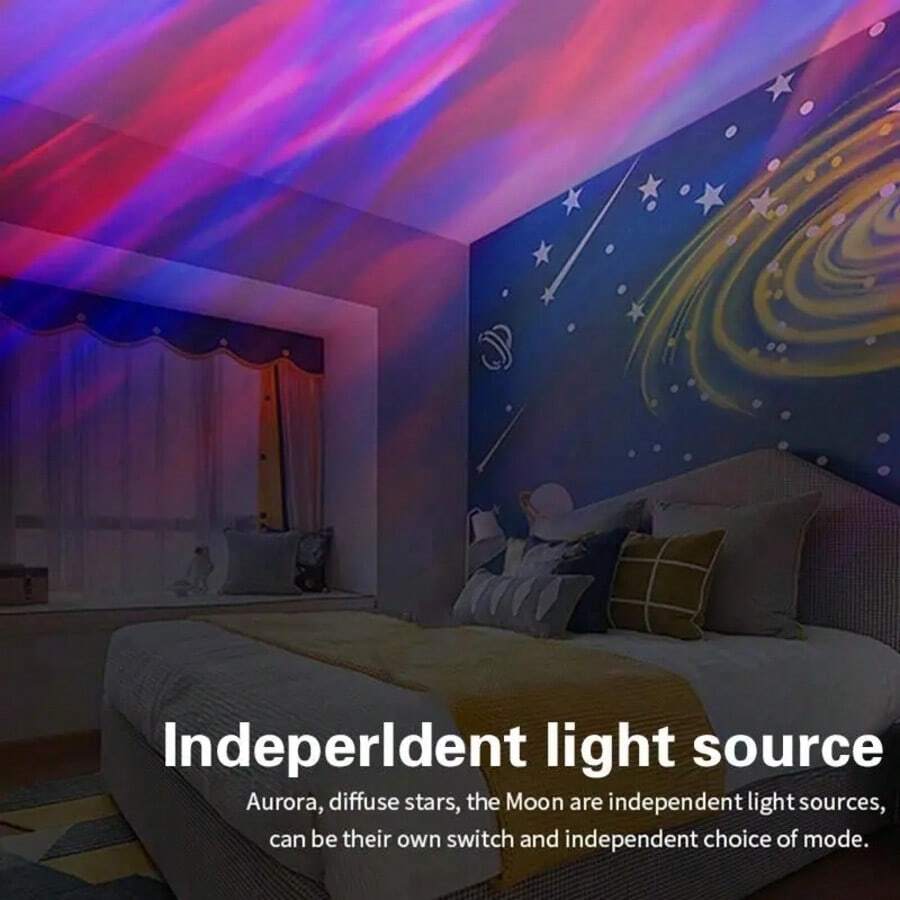 Aurora, Water Ripple, And Starry Sky Projector Lamp - USB-Rechargeable