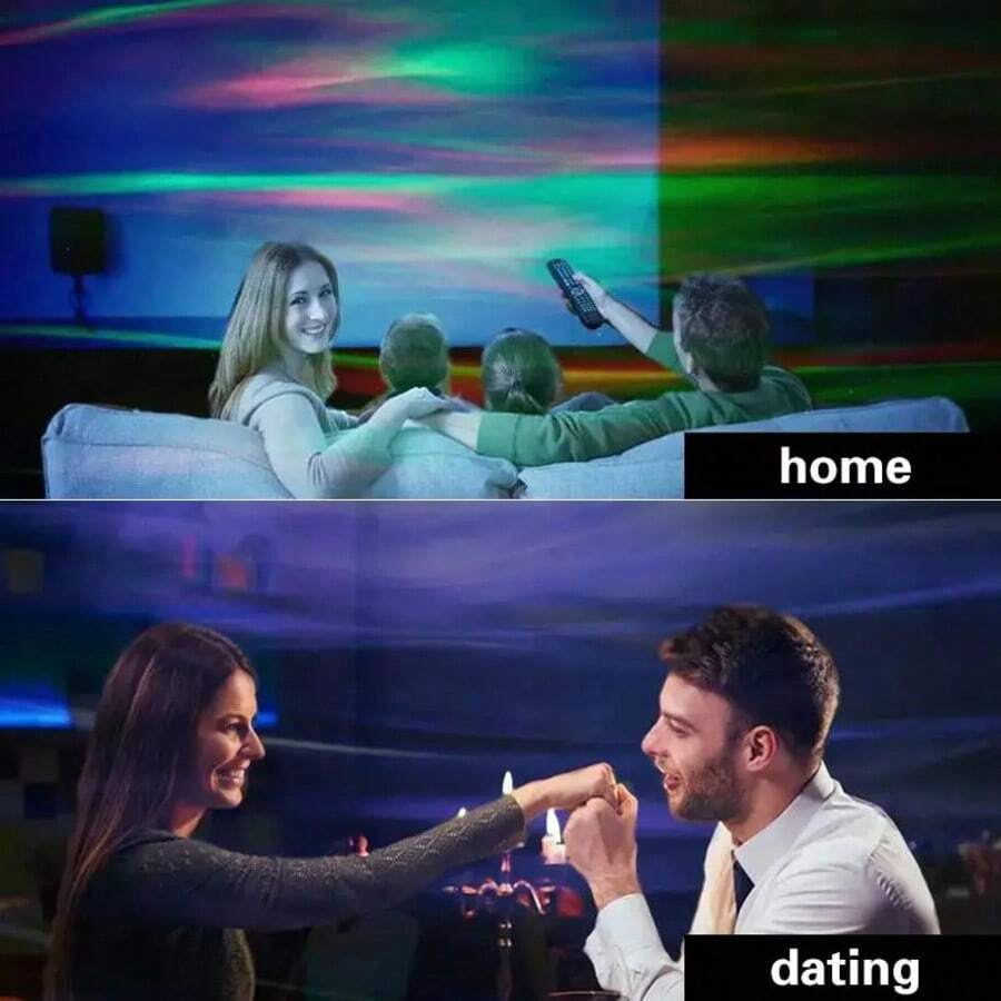 Aurora, Water Ripple, And Starry Sky Projector Lamp - USB-Rechargeable