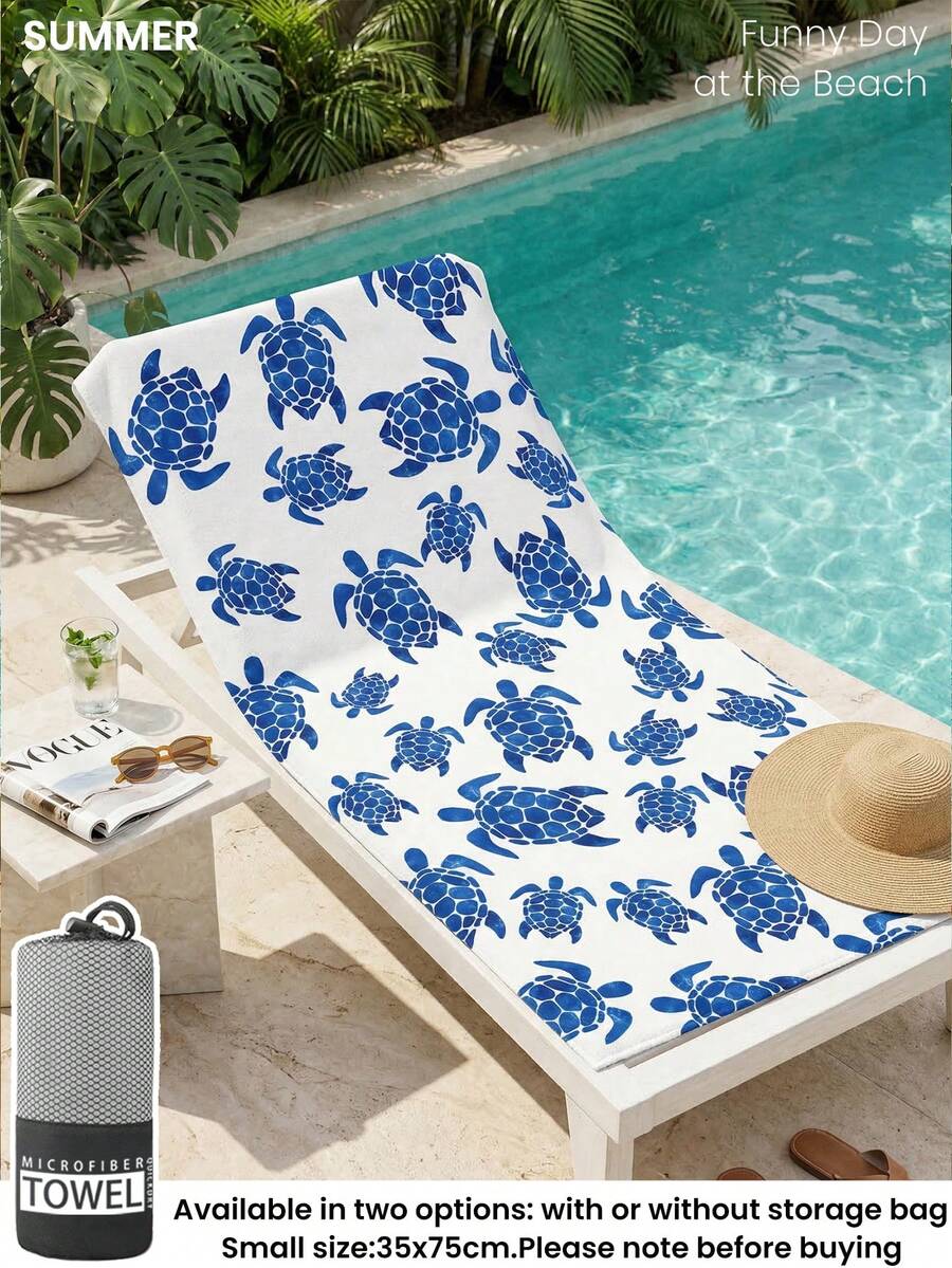 Printed Beach Towel, Flamingo Pattern Swimwear