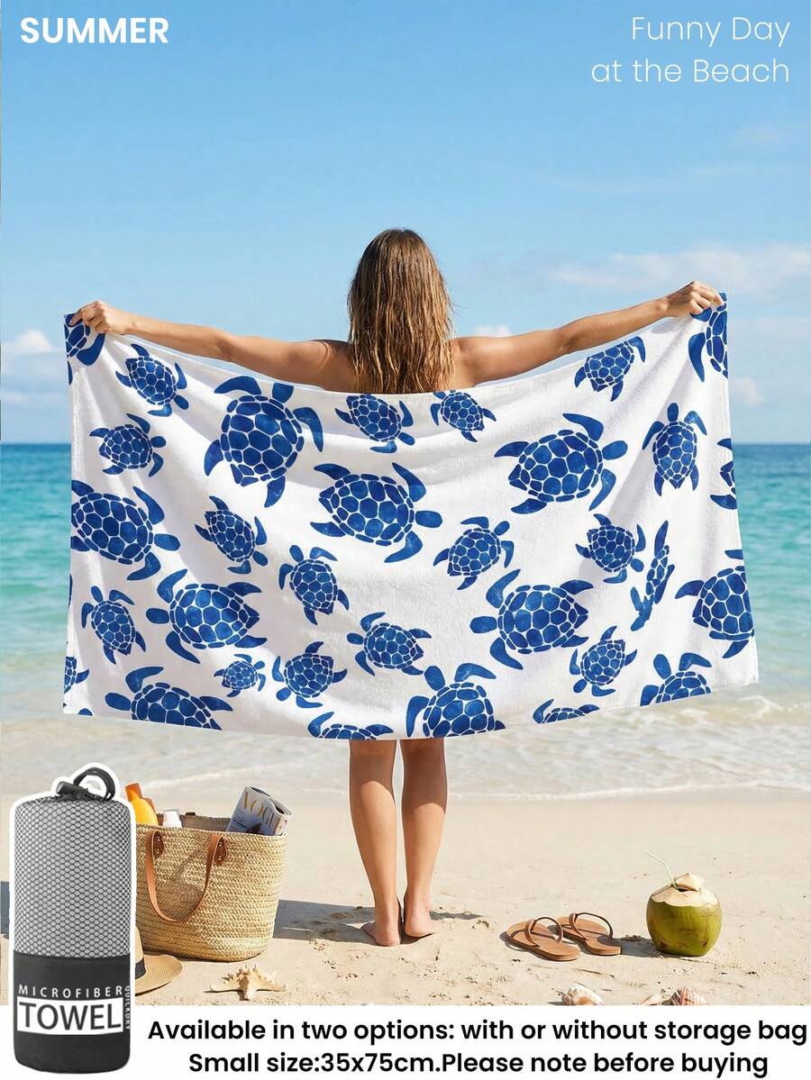 Printed Beach Towel, Flamingo Pattern Swimwear