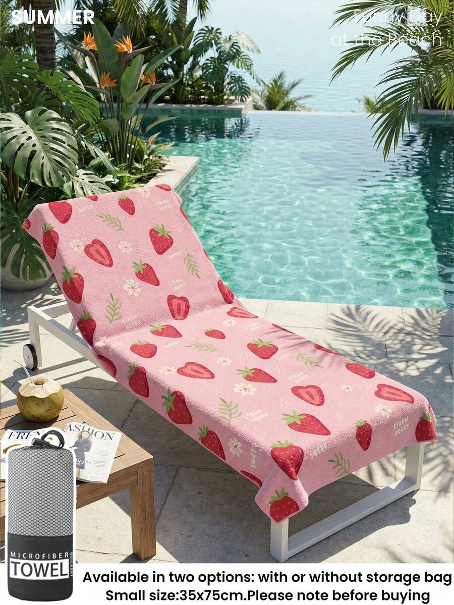 Printed Beach Towel, Flamingo Pattern Swimwear