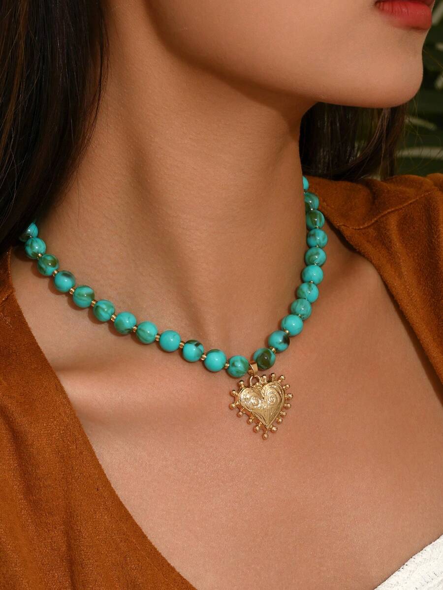 Elegant Fashion Gold Chain Plastic Orange Red Jelly