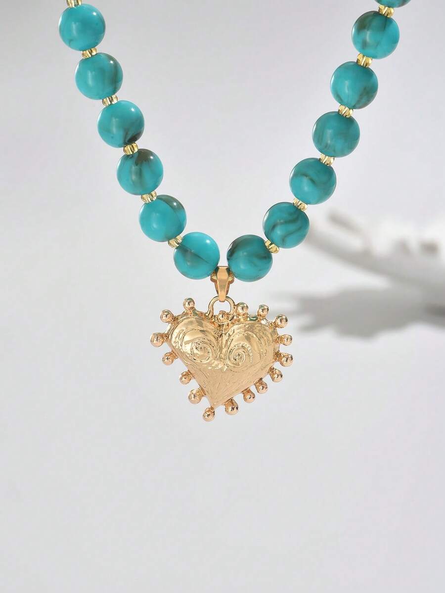 Elegant Fashion Gold Chain Plastic Orange Red Jelly