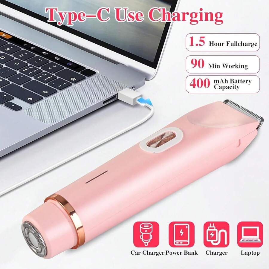 2 In 1 Women Electric Razor & Bikini Trimmer