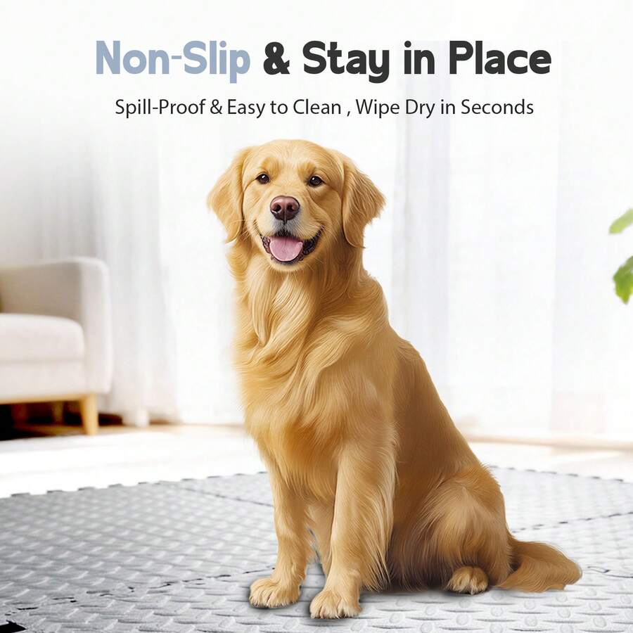 Puzzle Exercise Mat ½ In, EVA Interlocking Foam Floor Tiles For Home Gym