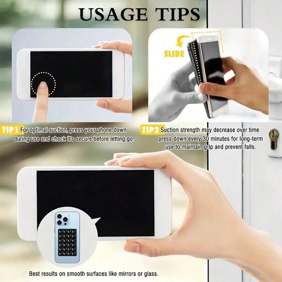 Suction Cup Phone Holder Set Silicone Phone Holders