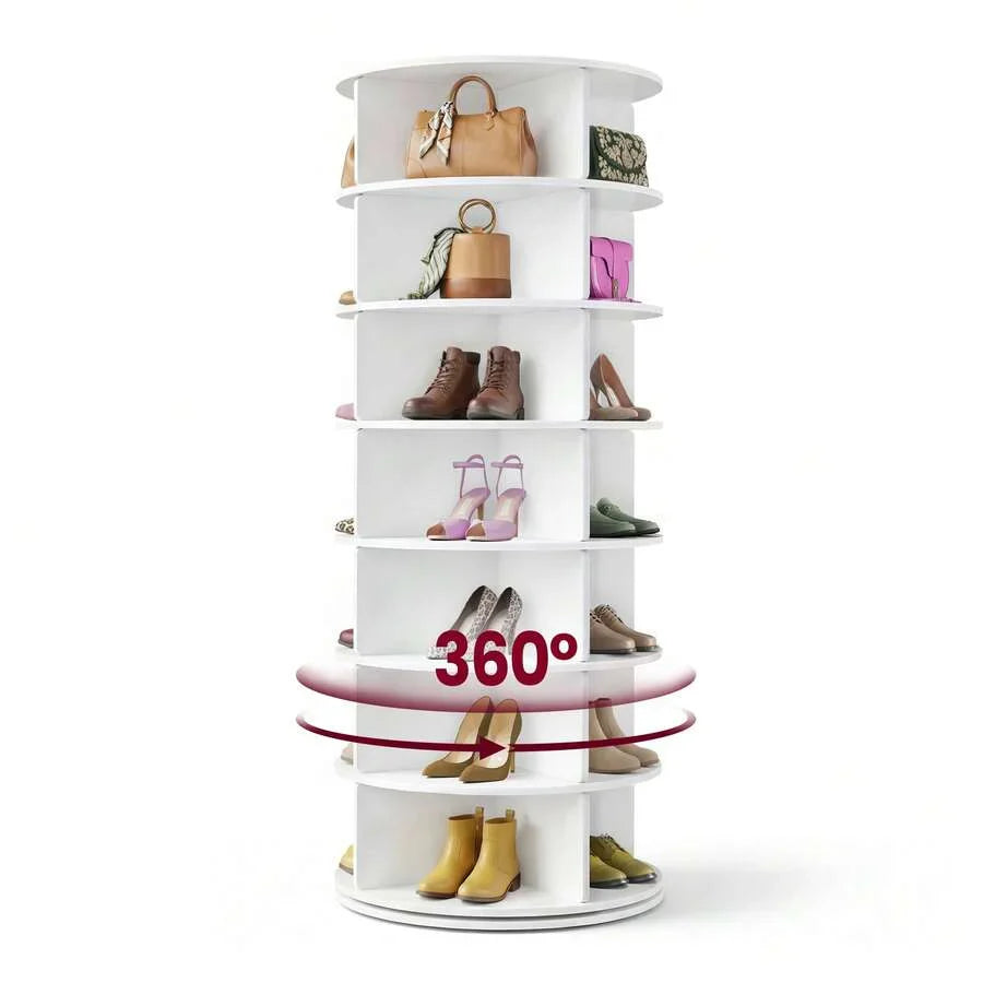 VASAGLE 7-Tier Rotating Shoe Rack Tower