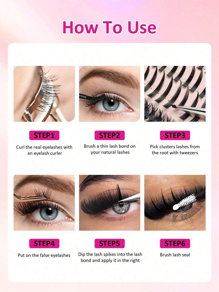 MEM Eyelash Extension Kit, DIY Eyelash Extension Set