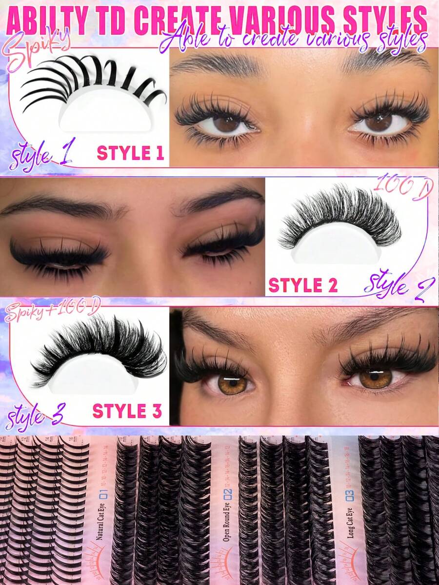 MEM Eyelash Extension Kit, DIY Eyelash Extension Set