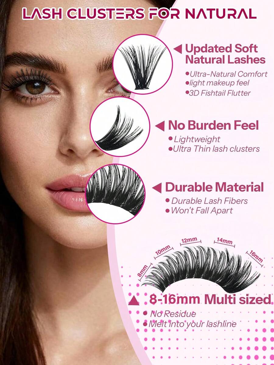 MEM Eyelash Extension Kit, DIY Eyelash Extension Set