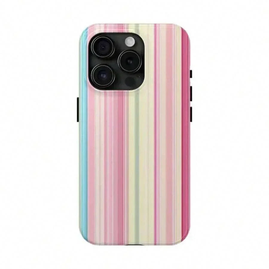 One Soft And Vibrant Striped Dual-Layer Protective Case