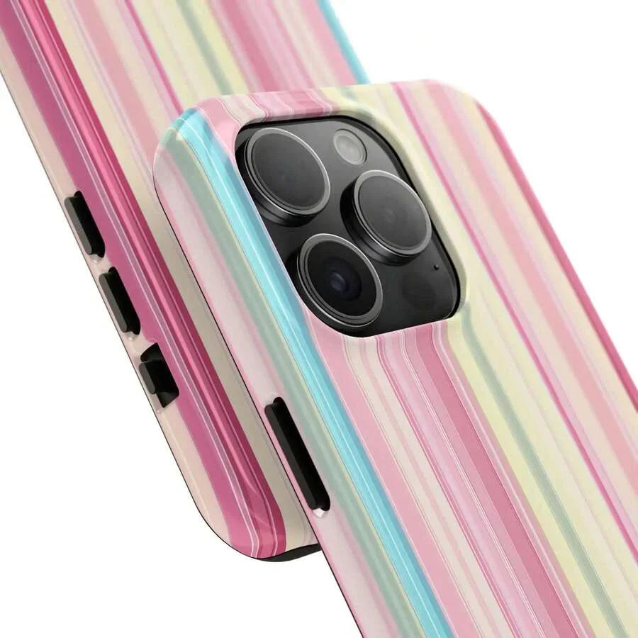 One Soft And Vibrant Striped Dual-Layer Protective Case