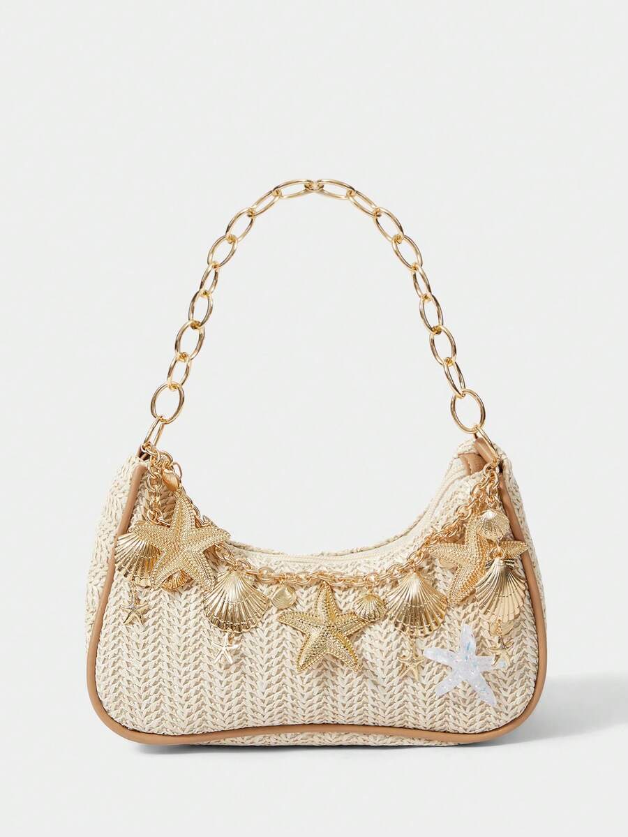 Viva Strut Summer Seaside Vacation Straw Bag