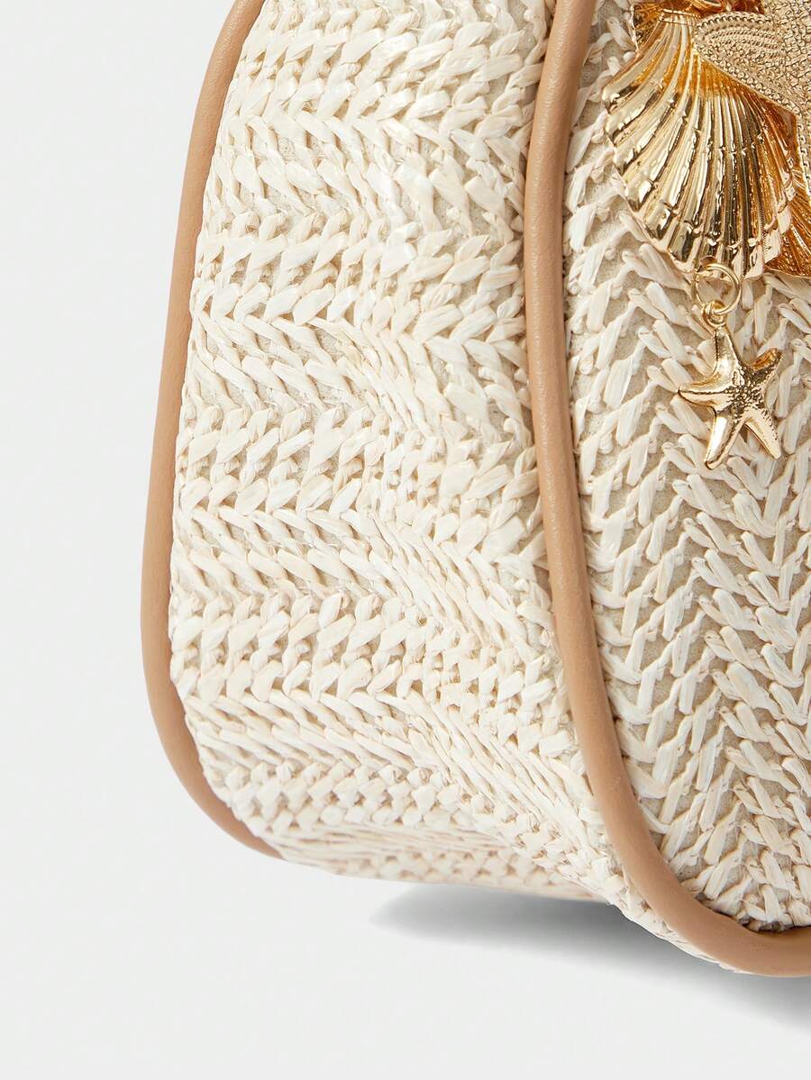 Viva Strut Summer Seaside Vacation Straw Bag