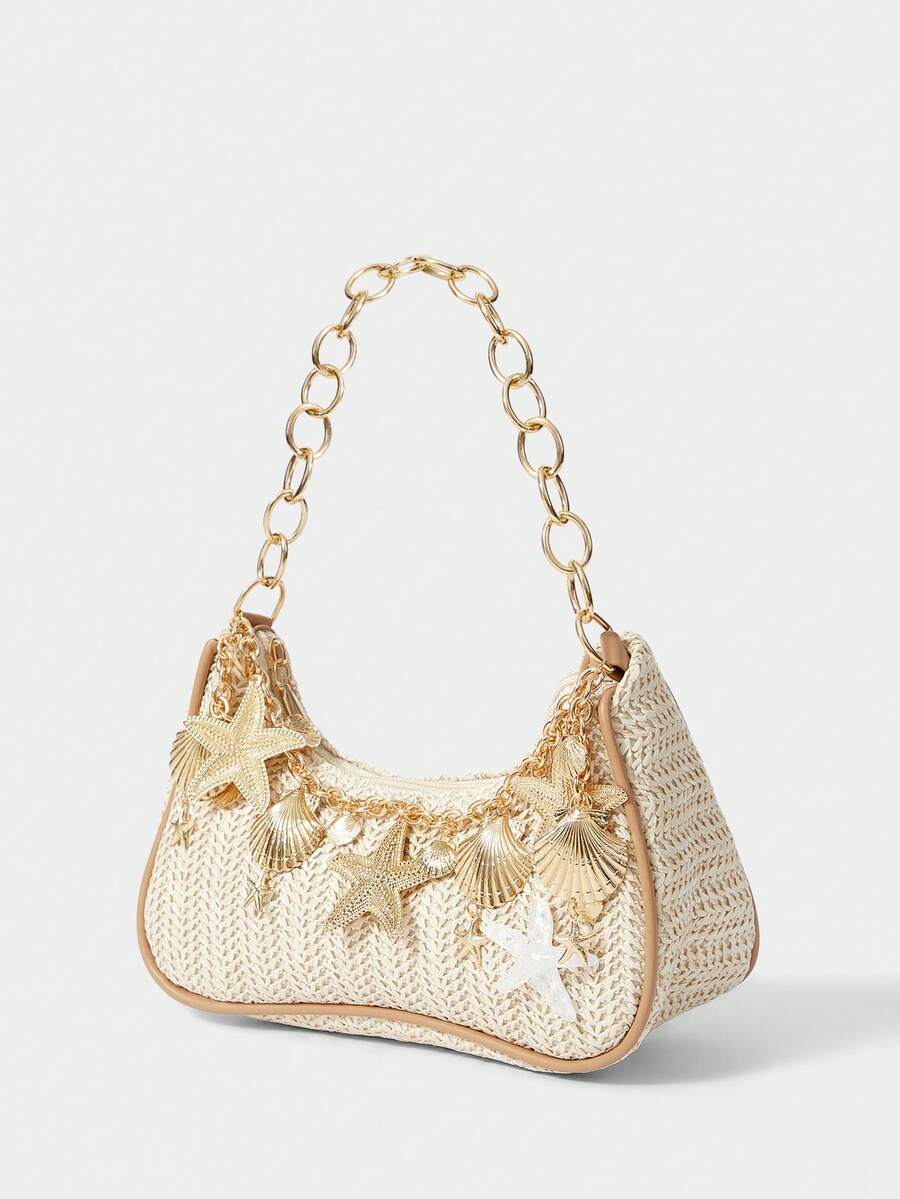 Viva Strut Summer Seaside Vacation Straw Bag