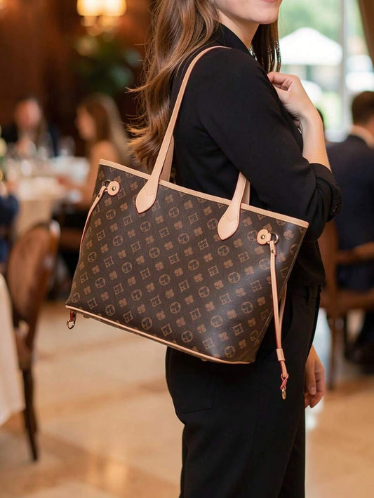 Women's Tote Bag With Pouch Set