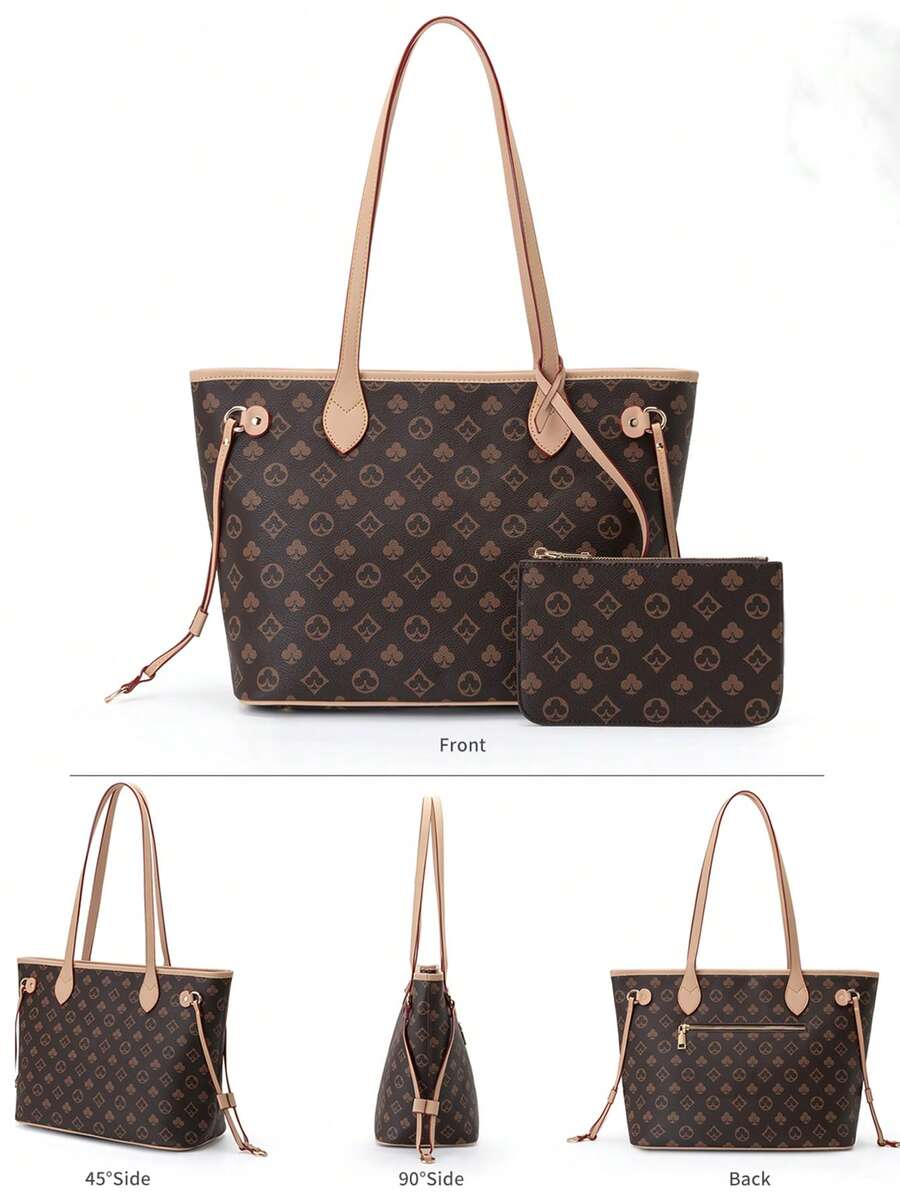 Women's Tote Bag With Pouch Set