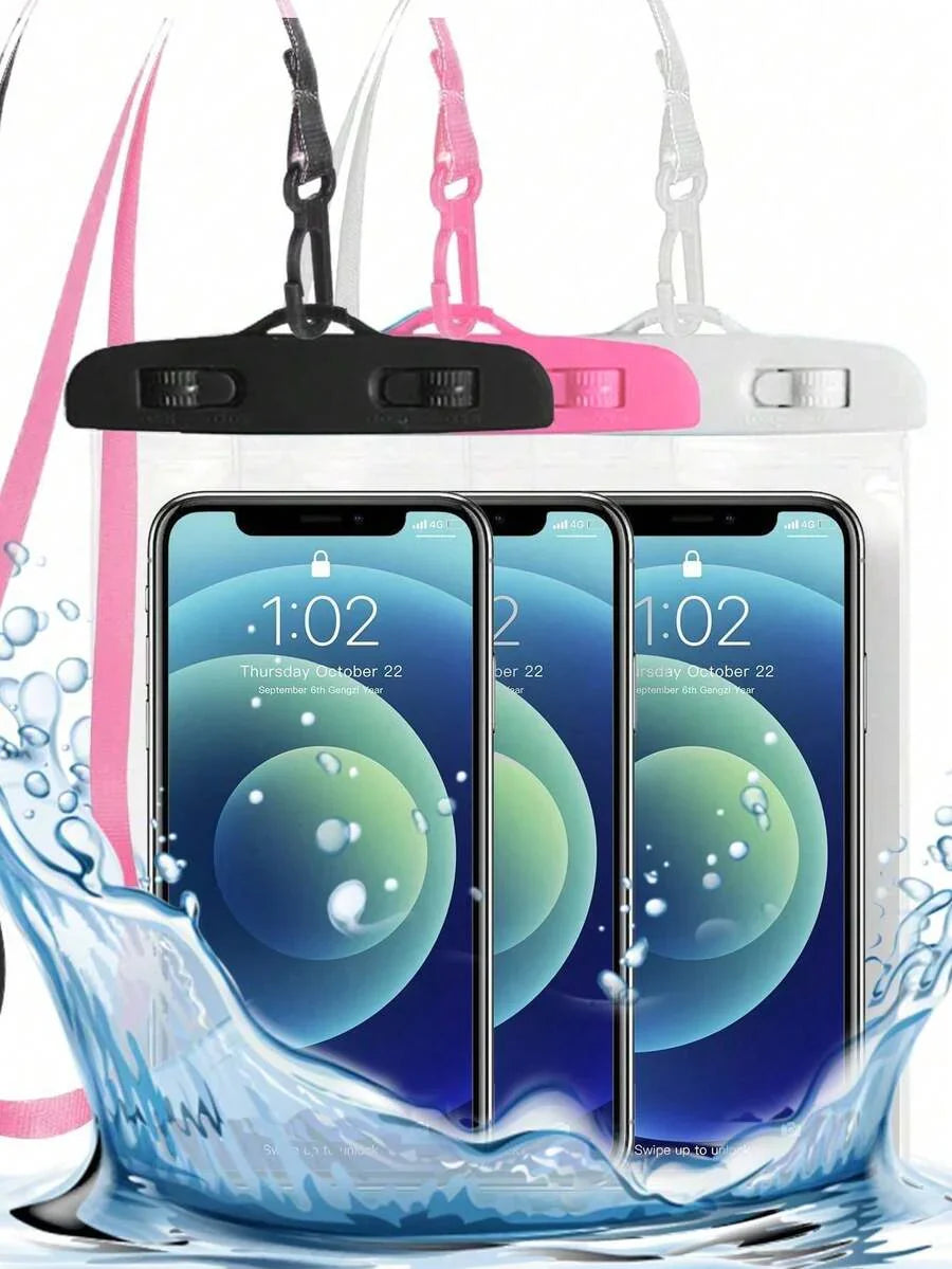 PVC Waterproof Phone Pouch With Lanyard
