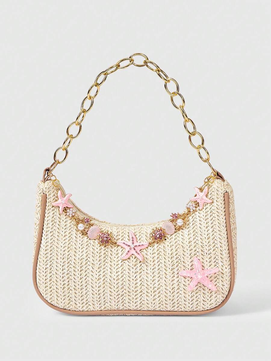 Viva Strut Summer Seaside Vacation Straw Bag