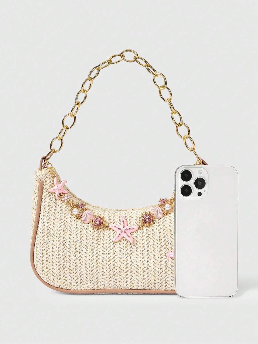 Viva Strut Summer Seaside Vacation Straw Bag