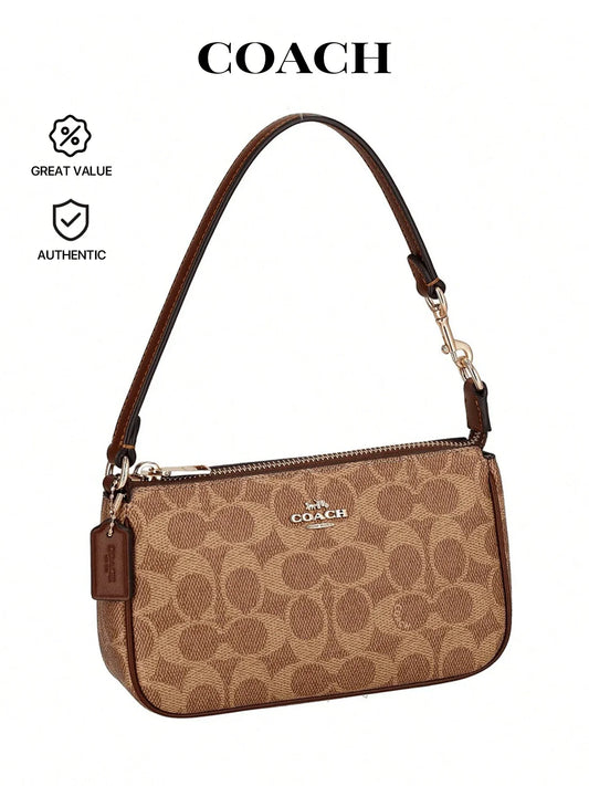 Coach Authentic Nolita 19 Women's Wristlet Crossbody Bag Tan