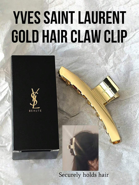YSL Metallic Gold Hair Clip