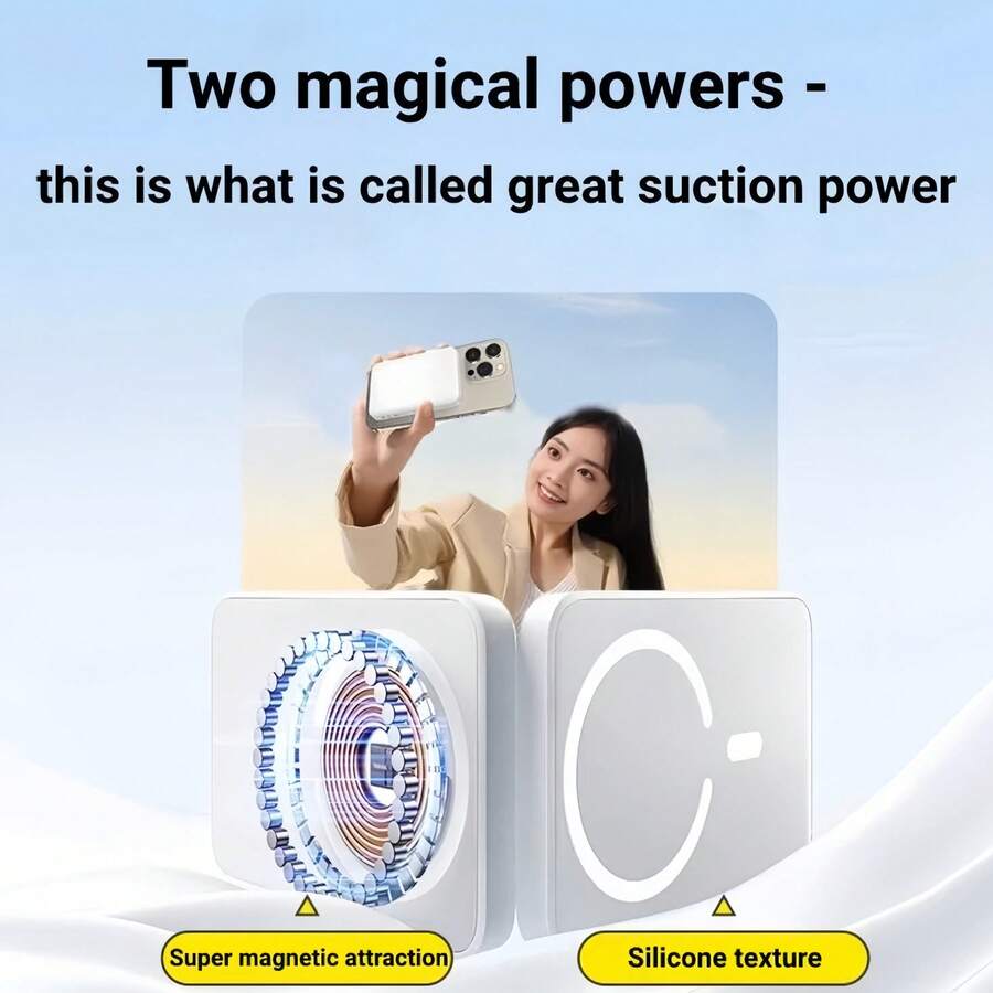 Fast Charging Magnetic Wireless Power Bank