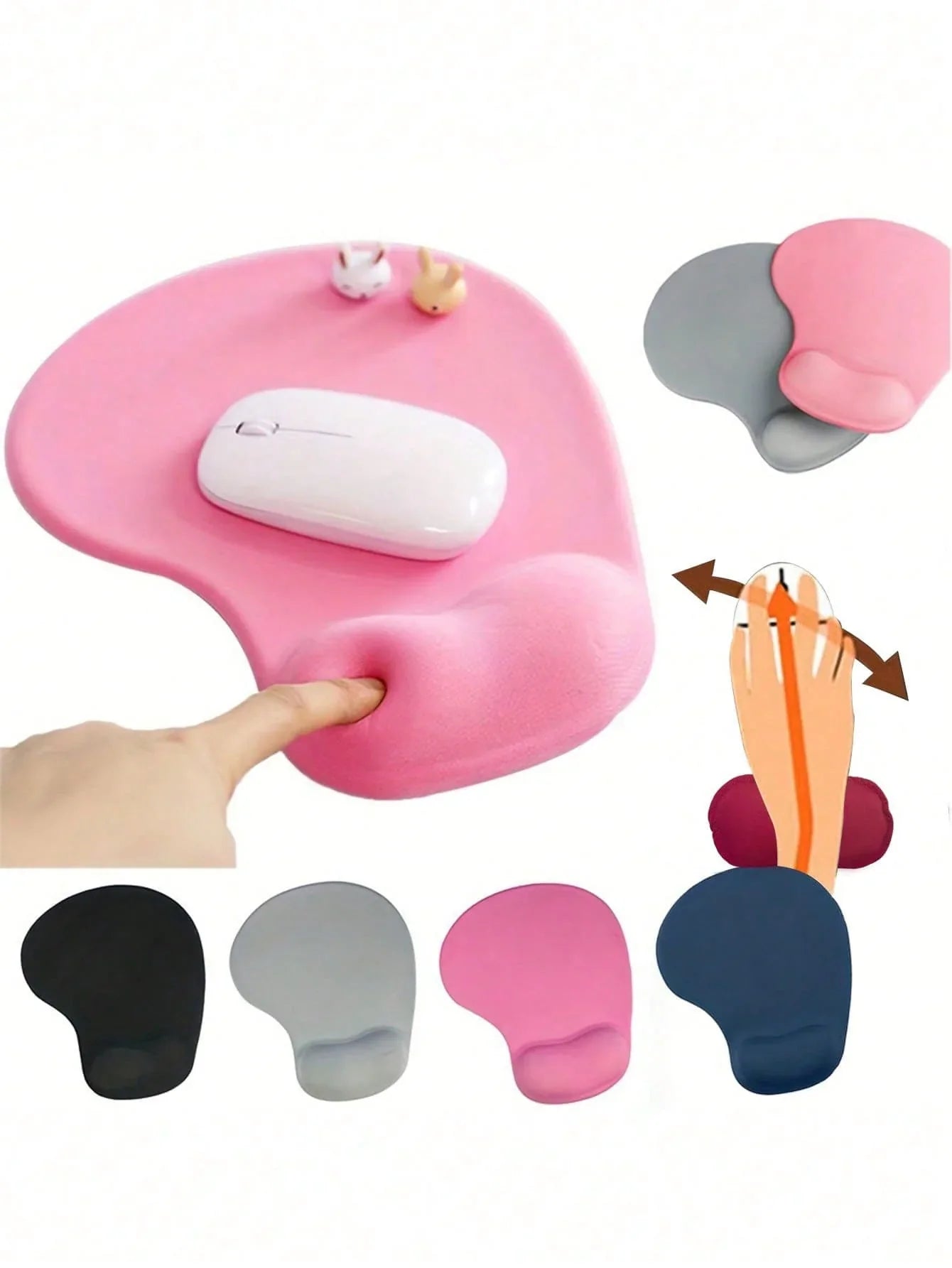 Silicone Thickened Anti-Slip Wrist Rest Mouse Pad