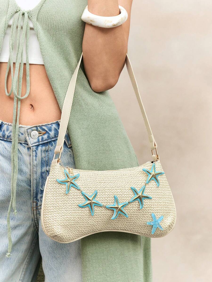 Viva Strut Summer Seaside Vacation Straw Bag