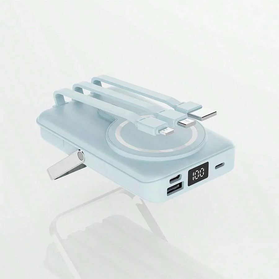 GAWFOLK Pink 10000mAh Power Bank With Stand