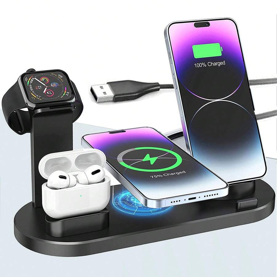 Fast Charging 3-In-1 Wireless Charger 3 In 1 Wireless Charger Station