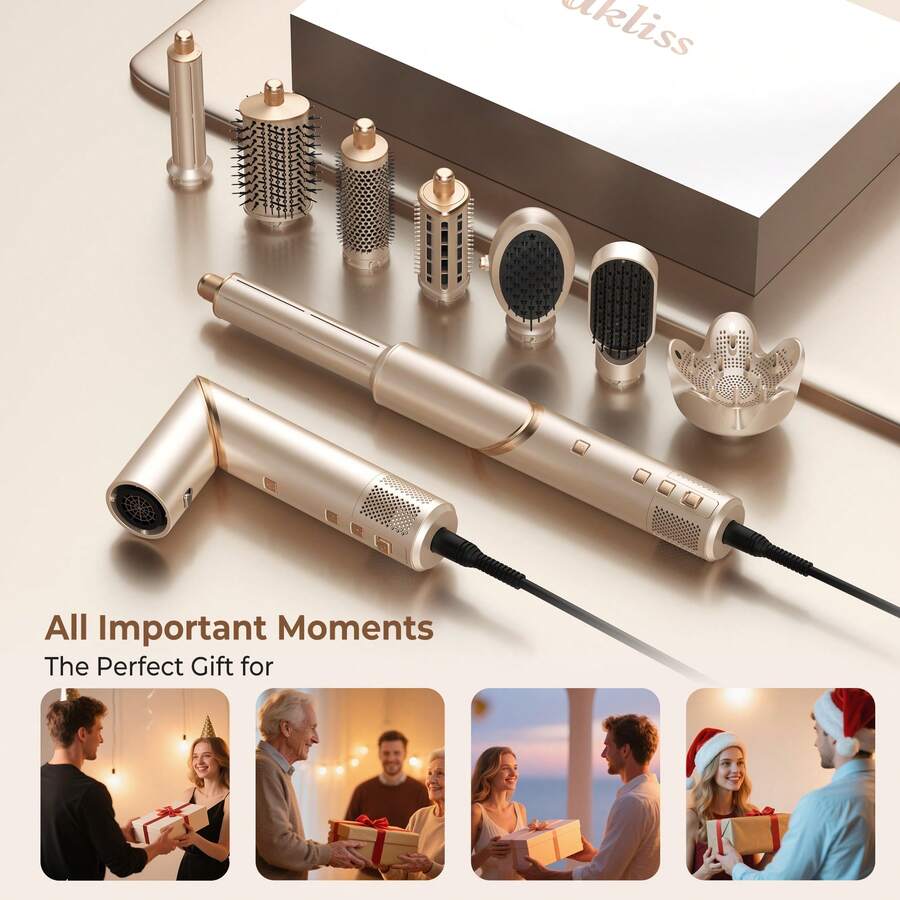 UKLISS Upgraded 8/7-In-1 Multifunctional Hair Styling Set