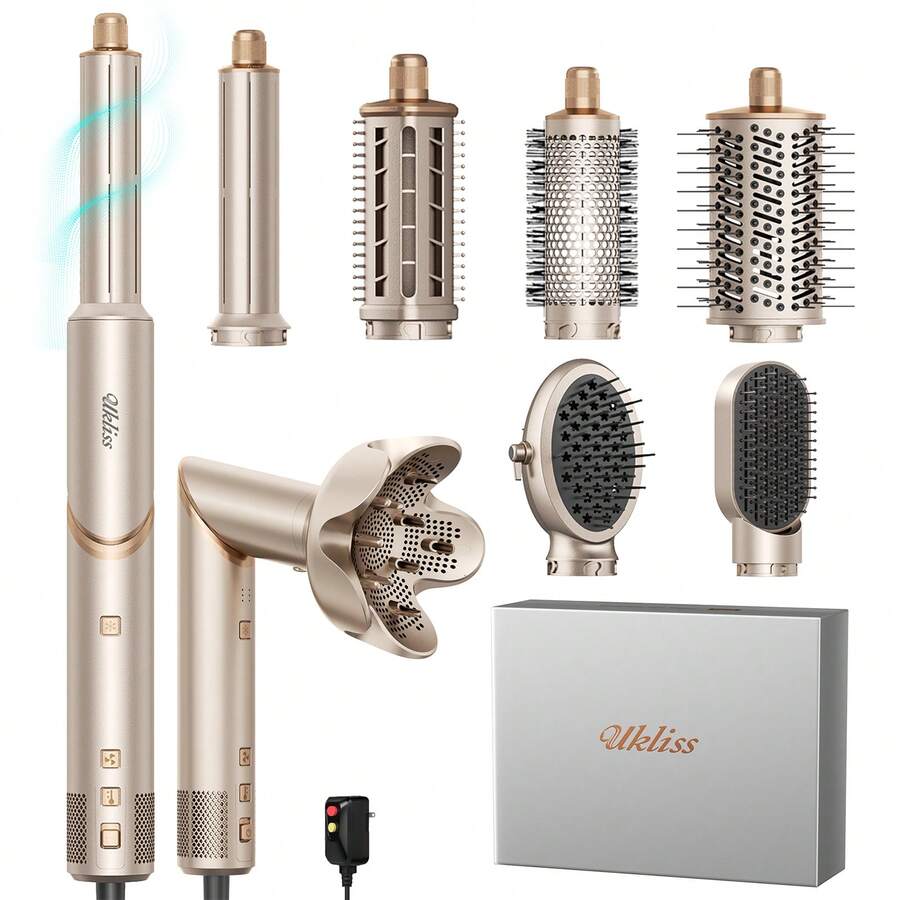UKLISS Upgraded 8/7-In-1 Multifunctional Hair Styling Set
