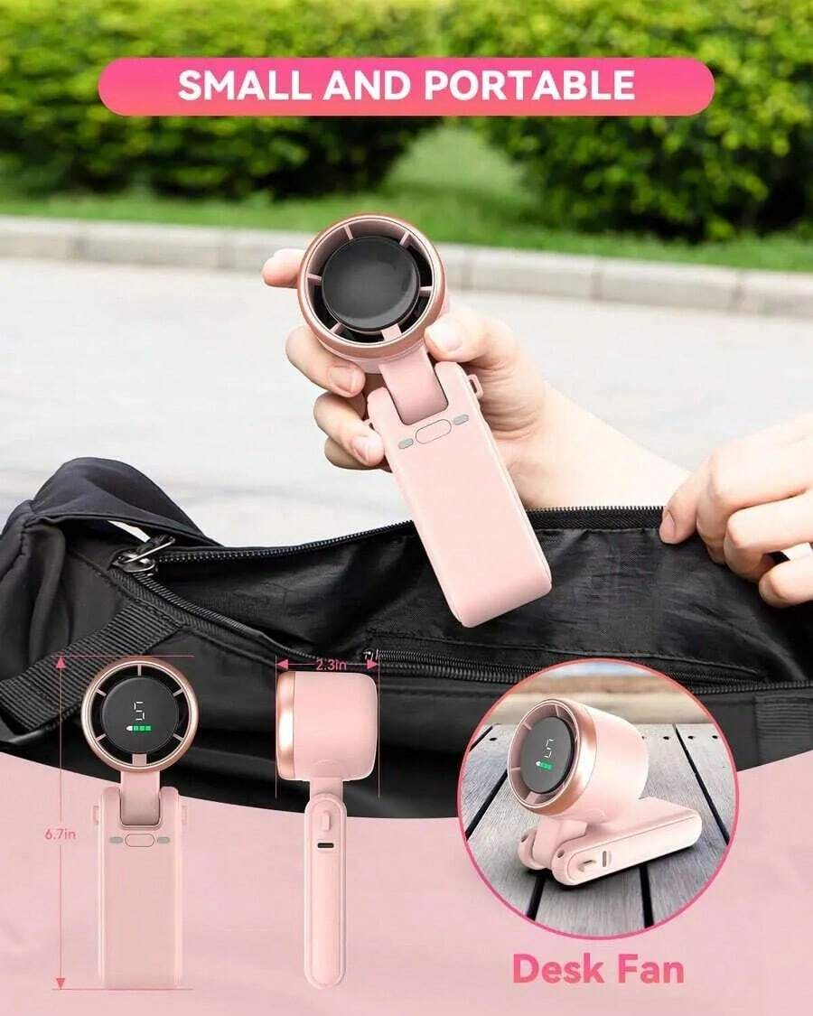 Portable Handheld Turbo Fan, 5 Gear Wind