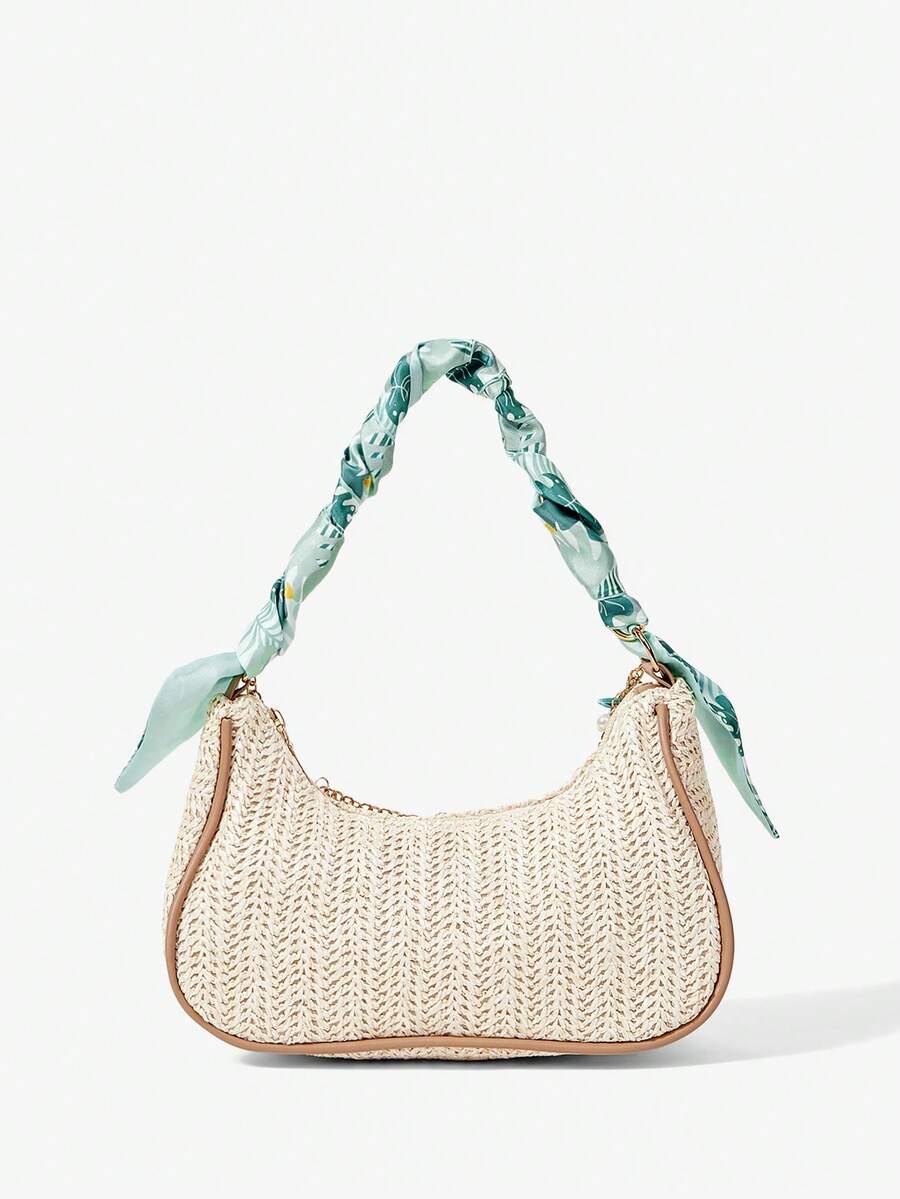 ROMWE Fairycore Summer Beach Starfish Series Woven Shoulder Bag